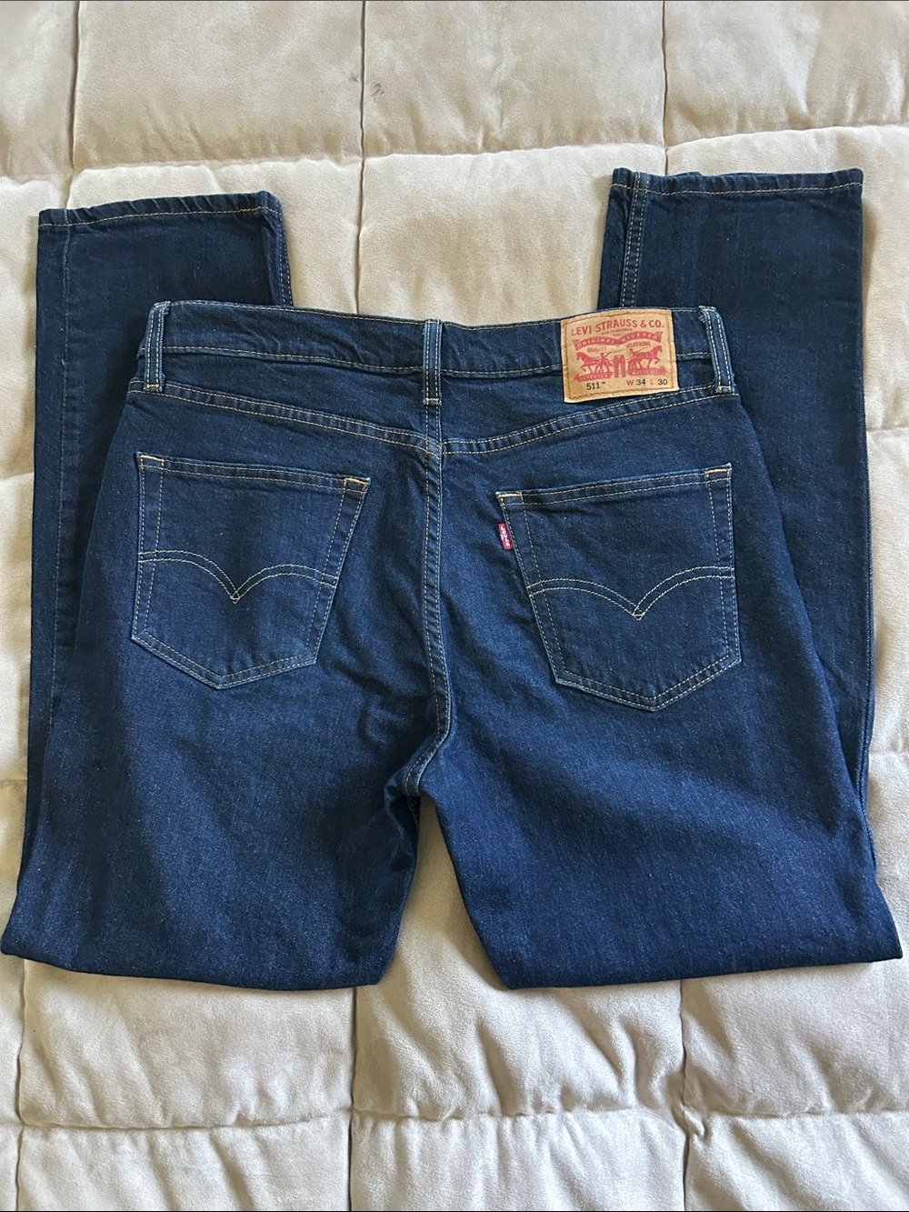 Levi’s 511 men’s size 34x30 dark blue stretch jeans